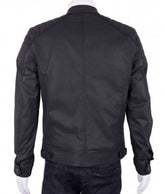 Arrow Adrian Chase Padded Black Leather Jacket